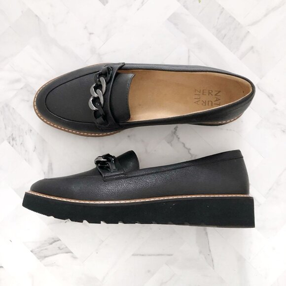 NATURALIZER Emmal Chain Platform Loafer Size 8.5M - Picture 1 of 7